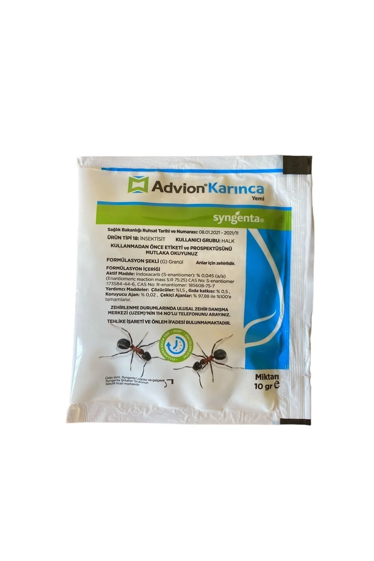 ADVİON KARINCA GRANÜLÜ 10 GRAM KARINCA İLACI