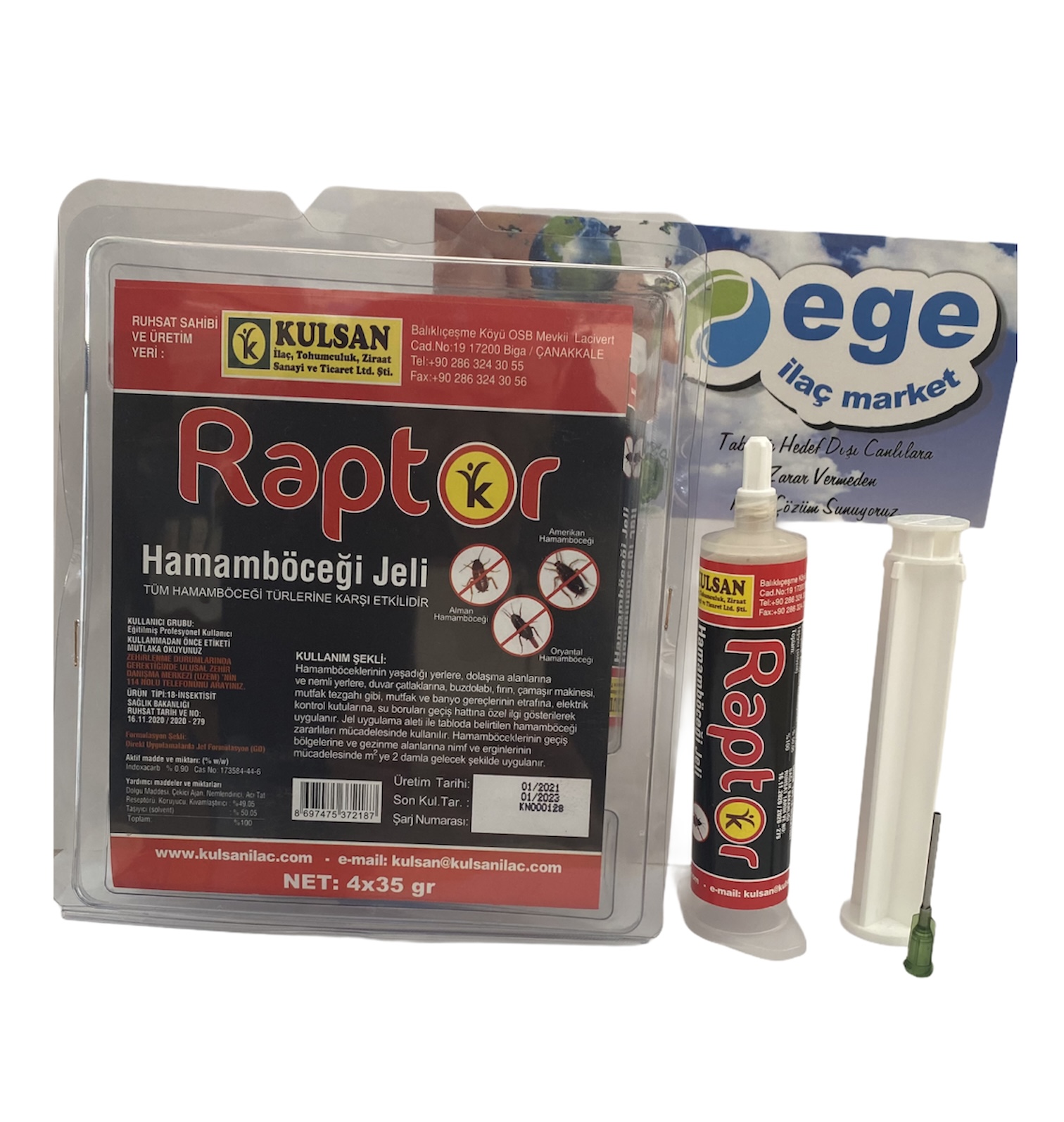 RAPTOR JEL 35GRAM HAMAMBÖCEĞİ JELİ