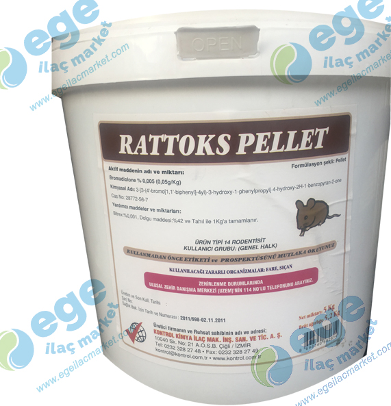 RATTOKS PELLET FARE ZEHİRİ 5 KG
