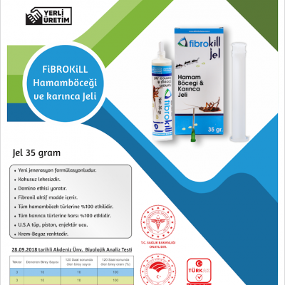 FİBROKİLL JEL 35GRAM HAMAMBÖCEĞİ VE KARINCA JELİ